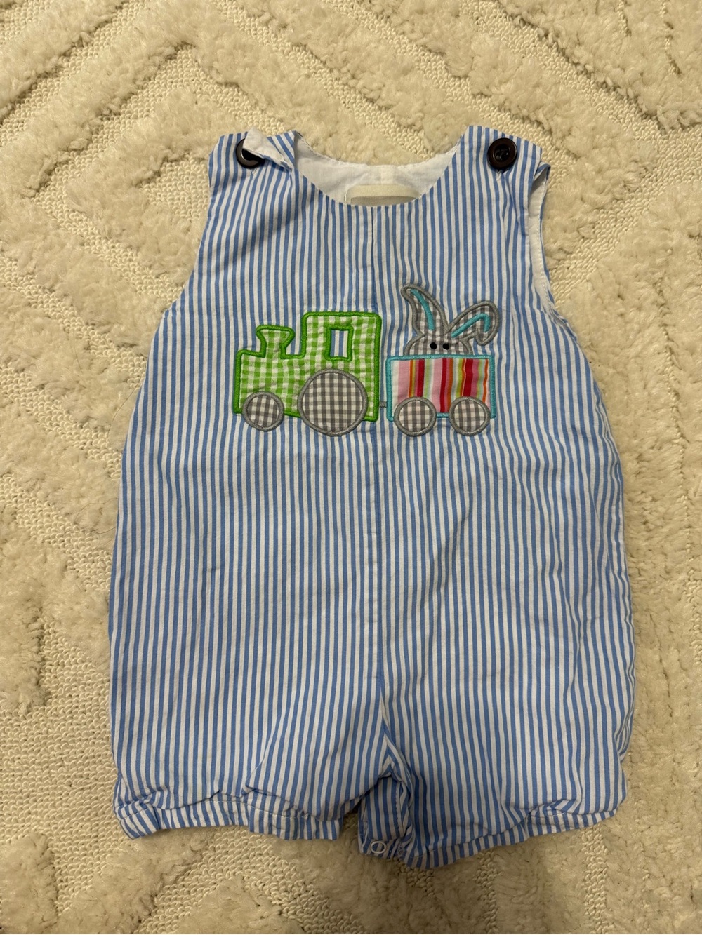 Easter Baby Train Romper